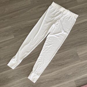 NWOT  Hanky Panky Ribbed White Sleep Leggings, S